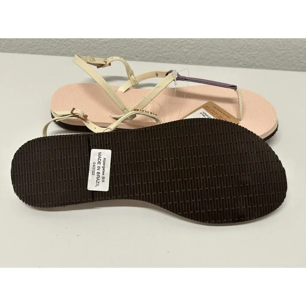 Havaianas Women's Size 10.5 You Rio Sandal Ballet Rose Ankle Strap New with Tags - Picture 3 of 10